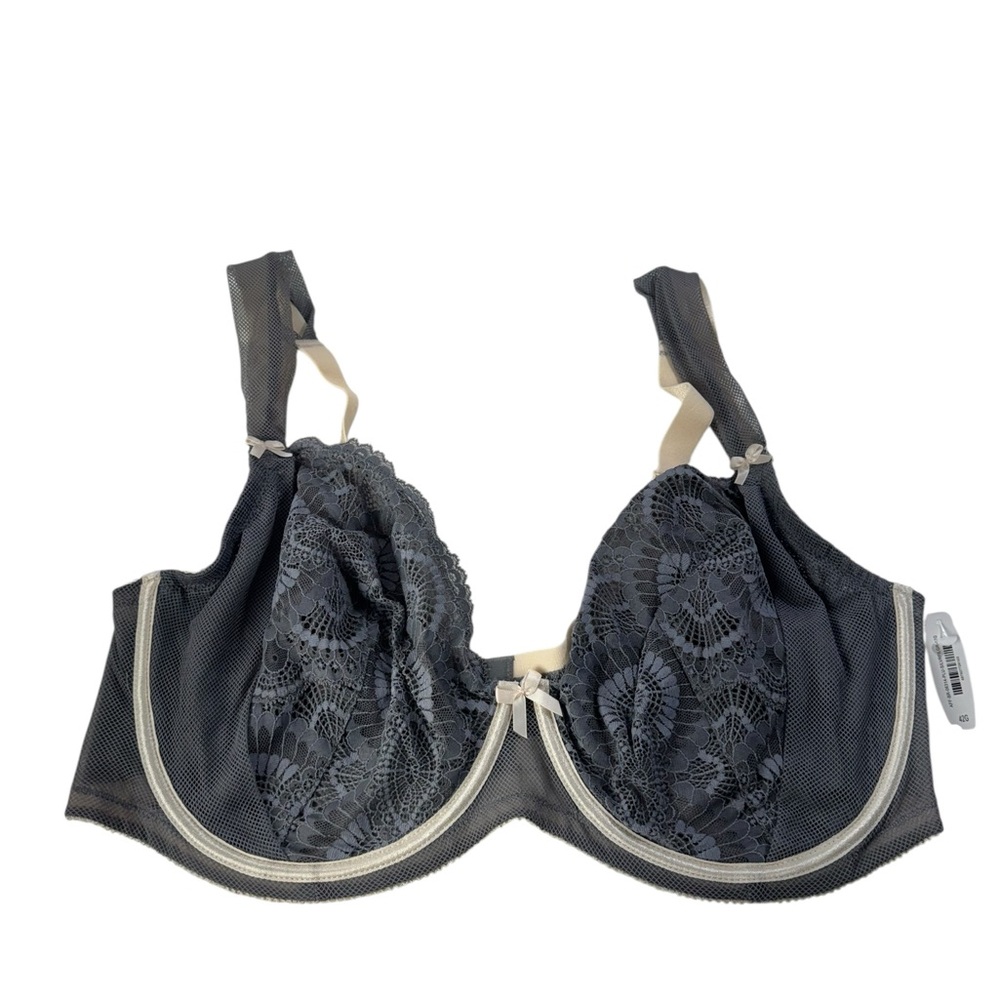 Adore me Elegant Gray Lace Underwire Bra size 42G
